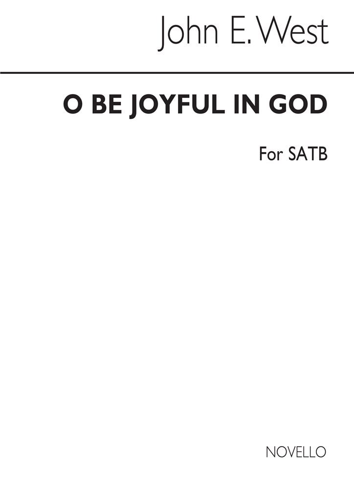 J O Be Joyful In God Satb And Accompaniment